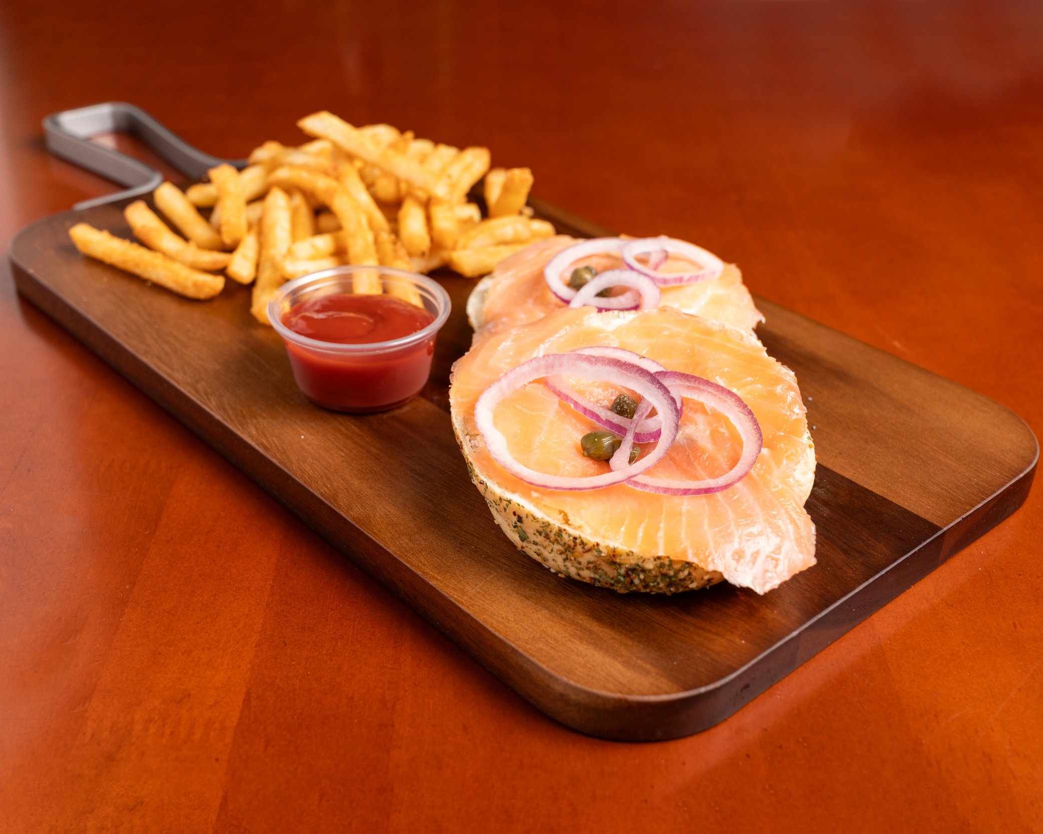 Bagel au saumon fumé