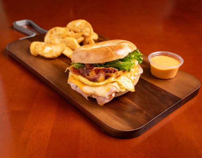 Sandwich déjeuner sur bagel
