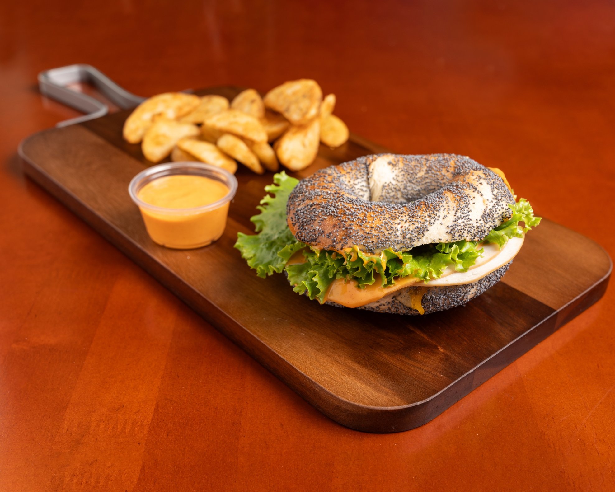 Sandwich à la dinde sur bagel